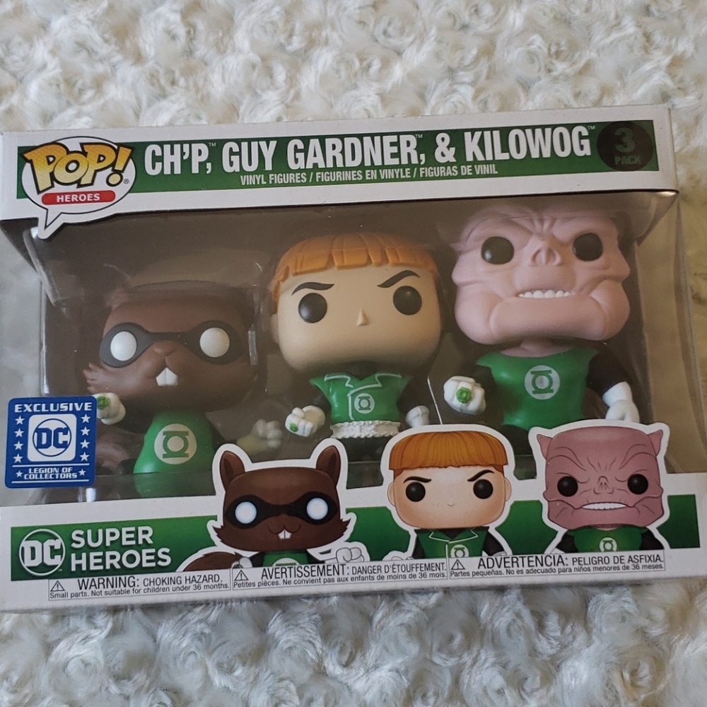 Ch'p, Guy Gardner, & Kilowog Funko 3pk